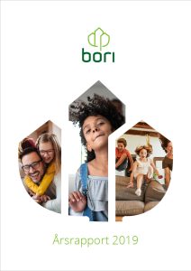 Forsiden av årsrapporten for 2019