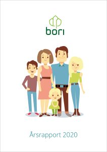 Forsiden av årsrapporten for 2020
